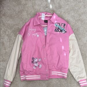 Pink Mickey Mouse Her Universe Varsity Jacket